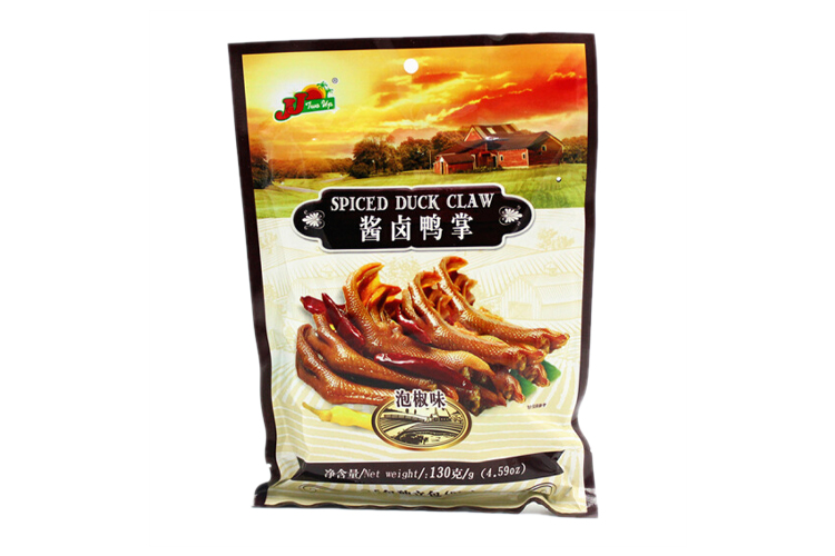 JJ SPICED DUCK CLAW 130G